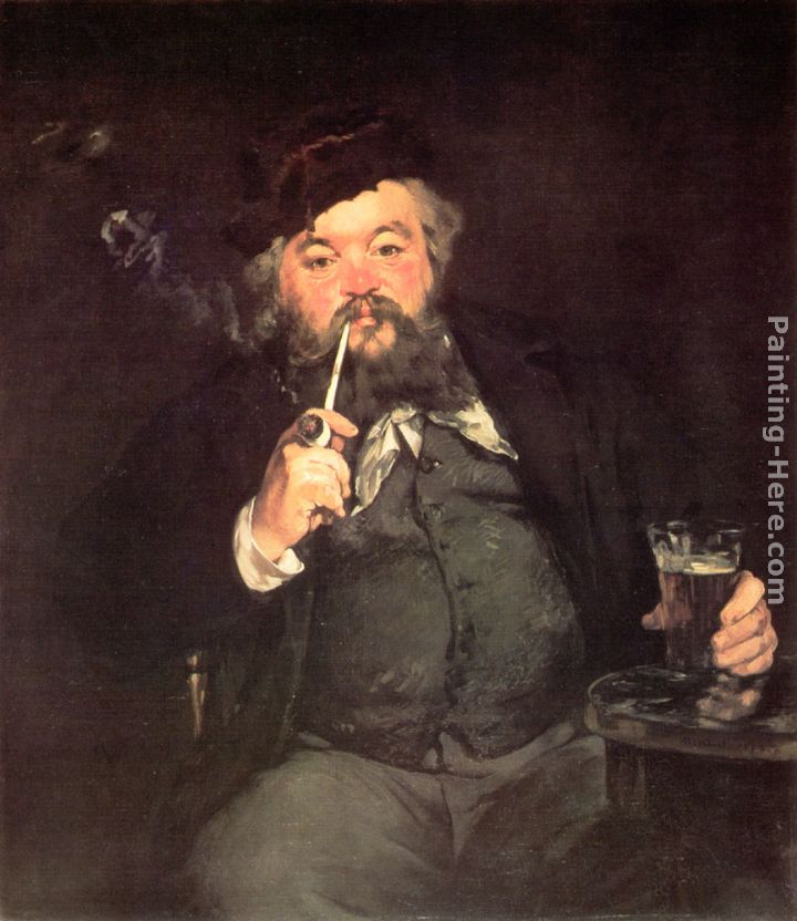 Le Bon Bock painting - Eduard Manet Le Bon Bock art painting